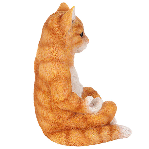 Design Toscano Zen Kitty Meditating Cat Statue & Reviews Wayfair